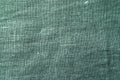 Green linen fabric