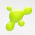 Green liquid shape