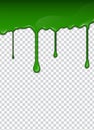 Green liquid, splashes and smudges. Slime vector illustration.