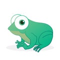 Green little Frog vector illustration Royalty Free Stock Photo