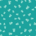 Green Live report icon isolated seamless pattern on green background. Live news, hot news. Vector