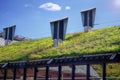 Green Living Roof. Eco Friendly Building Royalty Free Stock Photo