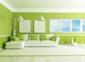 Green living room Royalty Free Stock Photo