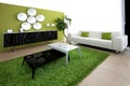 Green living room Royalty Free Stock Photo