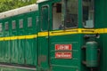 Green locomotive narrow gauge railway, Mokra Gora, Serbia