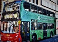 Green London Bus