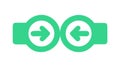 Green Loop Arrows: Eco-Cycle & Continuous Flow Vector, vector design Generative AI Royalty Free Stock Photo