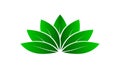 Green lotus - yoga studio logo