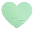 green love or heart shape paper sticker Royalty Free Stock Photo