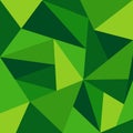 Green low poly colourful texture background, vector illustration
