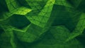 Green low poly geometric background 3D render Royalty Free Stock Photo