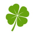 Green lucky clover leaf isolated - PNG Royalty Free Stock Photo