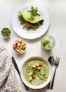 Green lunch for one person. Royalty Free Stock Photo