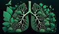 Green Lung illustration for a better World.