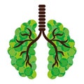 Green lungs of branches icon image
