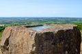 Topograph with a view over countryside. Royalty Free Stock Photo