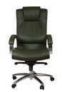 Green luxury office armchair Royalty Free Stock Photo