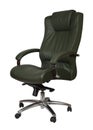 Green luxury office armchair Royalty Free Stock Photo