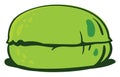 Green macaroon, illustration, vector