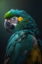 Green Macaw parrot