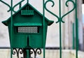 Green mail box Royalty Free Stock Photo