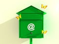 Green Mail box Royalty Free Stock Photo