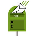 Green mailbox