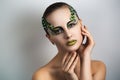 Green make up Royalty Free Stock Photo