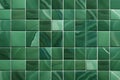 Green malachite ceramic rectangular modern tile seamless background for interior design.Texture of marble. Royalty Free Stock Photo