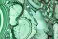 Green malachite fine texture close-up Royalty Free Stock Photo