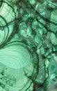 Green malachite stone dark texture closeup