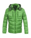 Green male winter jacket