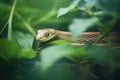 green mamba amidst green foliage