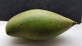 green mango with black and white background