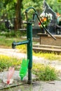 Green manual water pump