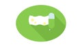 Green map or location icon, for navigation and travel , vector design Generative AI