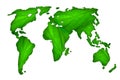 Green map of the world Royalty Free Stock Photo