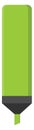 Green markerpen, icon Royalty Free Stock Photo