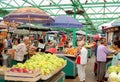 Zeleni venac is green market in the center of Belgrade, Serbia. Royalty Free Stock Photo