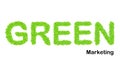 Green marketing word made up from green leafs Royalty Free Stock Photo