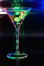 Green martini glass Royalty Free Stock Photo