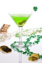 Green Martini for St Patrick's Day
