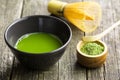 Green matcha tea. Royalty Free Stock Photo