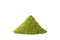 Green matcha tea isolated on white Royalty Free Stock Photo