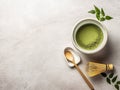 green matcha tea