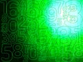 Green matrix abstract numbers background Royalty Free Stock Photo