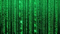 Green matrix code flow Royalty Free Stock Photo