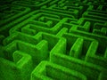 Green maze Royalty Free Stock Photo