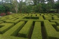 Green maze at tourist attractions Royalty Free Stock Photo