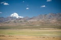 Green meadow and Mt.Kailash , Tibet Royalty Free Stock Photo